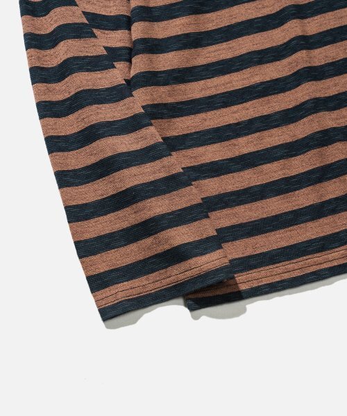 VASTIC(バスティック)の「スロップストライプロングスリーブ_ブラウン / ブラック(Tシャツ/カットソー・メンズ・その他・LARGE/MEDIUM)」の5枚目の写真