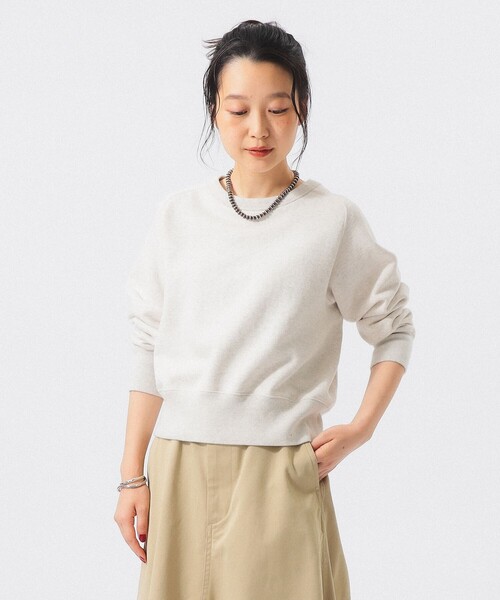 BEAMS BOY(ビームスボーイ)の「【別注】BUZZ RICKSON'S / FREEDOM SLEEVE SWEAT SHIRT(スウェット・レディース・ネイビー/オートミール・ONE SIZE)」の2枚目の写真