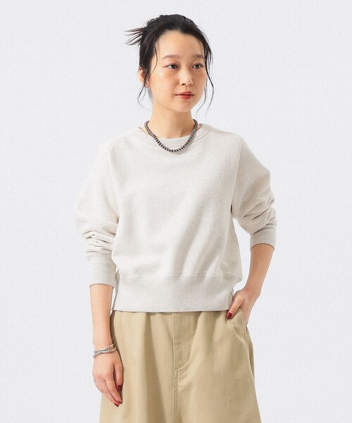 BEAMS BOY(ビームスボーイ)の「【別注】BUZZ RICKSON'S / FREEDOM SLEEVE SWEAT SHIRT(スウェット・レディース・ネイビー/オートミール・ONE SIZE)」の6枚目の写真