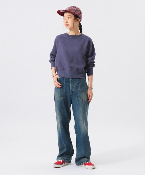 BEAMS BOY(ビームスボーイ)の「【別注】BUZZ RICKSON'S / FREEDOM SLEEVE SWEAT SHIRT(スウェット・レディース・ネイビー/オートミール・ONE SIZE)」の7枚目の写真