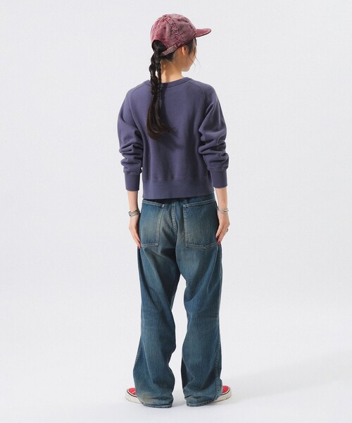 BEAMS BOY(ビームスボーイ)の「【別注】BUZZ RICKSON'S / FREEDOM SLEEVE SWEAT SHIRT(スウェット・レディース・ネイビー/オートミール・ONE SIZE)」の9枚目の写真