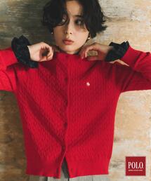 POLO BCS/ケーブルクルーカーディガン