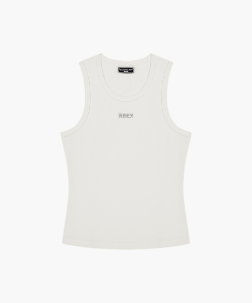 HDEX(エイチデックス)の「エッセンシャルリブドボディフィットタンク (ホワイト)(Tシャツ/カットソー・メンズ・ホワイト・MEDIUM/LARGE/X-LARGE/2XL)」の2枚目の写真