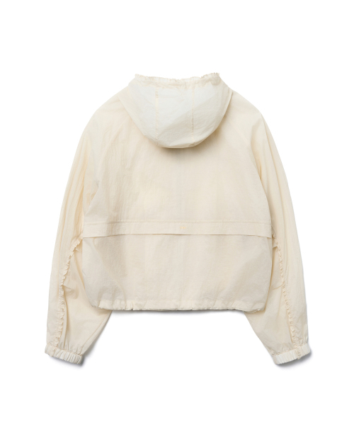 TTUDEMENT（トュードメント）の「SHEER FRILLED WINDBREAKER_BUTTER（ナイロンジャケット・レディース・その他・FREE）」の4枚目の写真