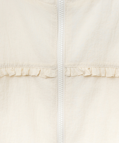 TTUDEMENT（トュードメント）の「SHEER FRILLED WINDBREAKER_BUTTER（ナイロンジャケット・レディース・その他・FREE）」の6枚目の写真