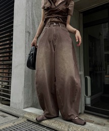 twill washed curve silhouette PT