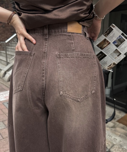 WILLFULLY(ウィルフリー)の「twill washed curve silhouette PT(その他パンツ・レディース・ブラック/ブラウン・S/M)」の6枚目の写真