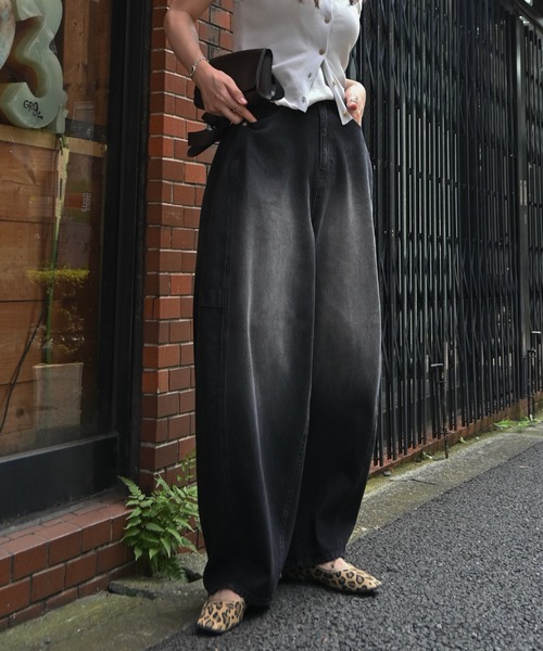 WILLFULLY(ウィルフリー)の「twill washed curve silhouette PT(その他パンツ・レディース・ブラック/ブラウン・S/M)」の8枚目の写真