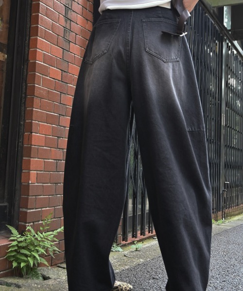 WILLFULLY(ウィルフリー)の「twill washed curve silhouette PT(その他パンツ・レディース・ブラック/ブラウン・S/M)」の10枚目の写真