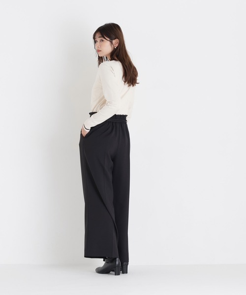 NATURAL BEAUTY BASIC(ナチュラルビューティーベーシック)の「フロントボタンバイカラーニット(ニット/セーター・レディース・ブラック系その他2/ブルー系その他2/ホワイト系その他・FREE)」の10枚目の写真