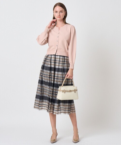 ANAYI（アナイ）の「シルクシアーチェックフレアスカート〈セットアップ対応商品〉（スカート・レディース・ブルー・36）」の8枚目の写真