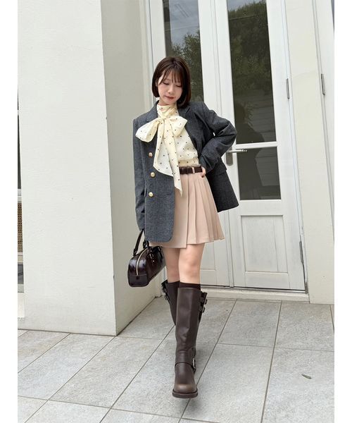 LILY BROWN(リリーブラウン)の「オーガンザボウタイブラウス(シャツ/ブラウス・レディース・ブラック/ドット/ラベンダー/アイボリー・F)」の18枚目の写真