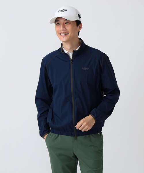 BEAMS GOLF(ビームスゴルフ)の「PURPLE LABEL / レオフィール(R)撥水 ミドラー ブルゾン(防風)(ブルゾン・メンズ・オリーブ/ブラウン系その他3/ネイビー・S/M/XL/L)」の3枚目の写真