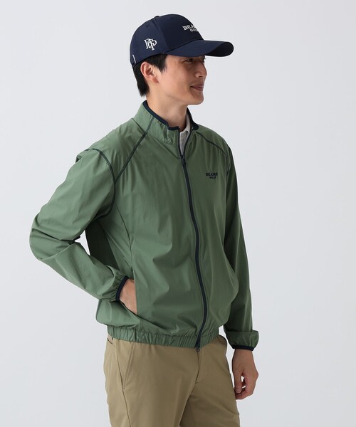BEAMS GOLF(ビームスゴルフ)の「PURPLE LABEL / レオフィール(R)撥水 ミドラー ブルゾン(防風)(ブルゾン・メンズ・オリーブ/ブラウン系その他3/ネイビー・S/M/XL/L)」の2枚目の写真