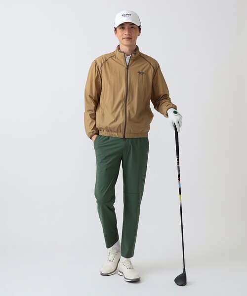BEAMS GOLF(ビームスゴルフ)の「PURPLE LABEL / レオフィール(R)撥水 ミドラー ブルゾン(防風)(ブルゾン・メンズ・オリーブ/ブラウン系その他3/ネイビー・S/M/XL/L)」の4枚目の写真