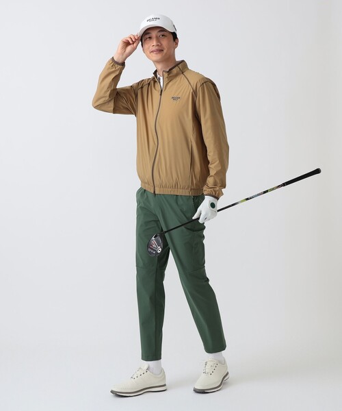BEAMS GOLF(ビームスゴルフ)の「PURPLE LABEL / レオフィール(R)撥水 ミドラー ブルゾン(防風)(ブルゾン・メンズ・オリーブ/ブラウン系その他3/ネイビー・S/M/XL/L)」の5枚目の写真