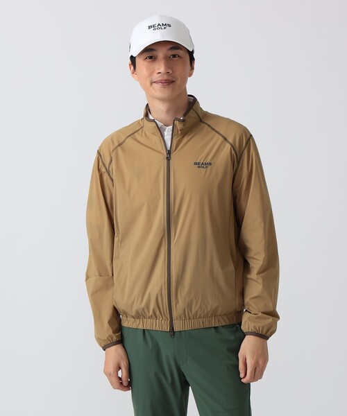 BEAMS GOLF(ビームスゴルフ)の「PURPLE LABEL / レオフィール(R)撥水 ミドラー ブルゾン(防風)(ブルゾン・メンズ・オリーブ/ブラウン系その他3/ネイビー・S/M/XL/L)」の7枚目の写真