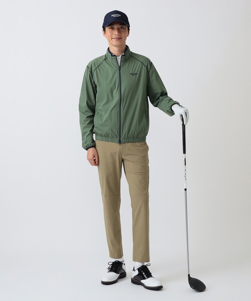 BEAMS GOLF(ビームスゴルフ)の「PURPLE LABEL / レオフィール(R)撥水 ミドラー ブルゾン(防風)(ブルゾン・メンズ・オリーブ/ブラウン系その他3/ネイビー・S/M/XL/L)」の9枚目の写真