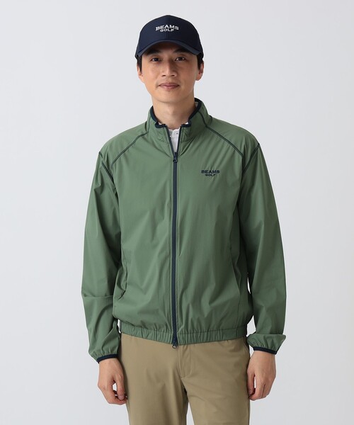 BEAMS GOLF(ビームスゴルフ)の「PURPLE LABEL / レオフィール(R)撥水 ミドラー ブルゾン(防風)(ブルゾン・メンズ・オリーブ/ブラウン系その他3/ネイビー・S/M/XL/L)」の12枚目の写真
