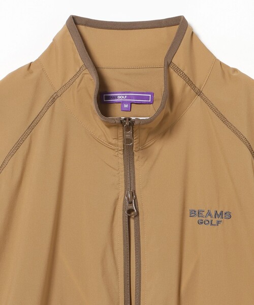 BEAMS GOLF(ビームスゴルフ)の「PURPLE LABEL / レオフィール(R)撥水 ミドラー ブルゾン(防風)(ブルゾン・メンズ・オリーブ/ブラウン系その他3/ネイビー・S/M/XL/L)」の20枚目の写真
