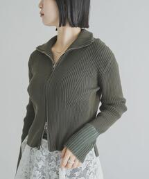 cwtch　COTTON ZIP KNIT