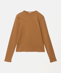 <Steven Alan>コットン フライス ロングスリーブ プルオーバー