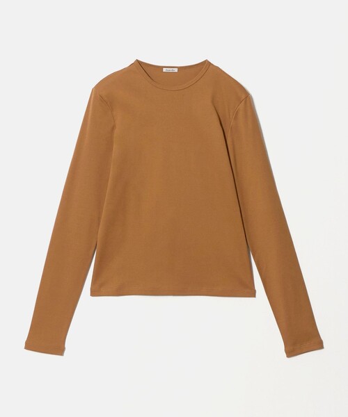 Steven Alan(スティーブンアラン)の「<Steven Alan>コットン フライス ロングスリーブ プルオーバー(Tシャツ/カットソー・レディース・ライム/ブラウン系/オフホワイト/レッド/ブラック・FREE)」の4枚目の写真
