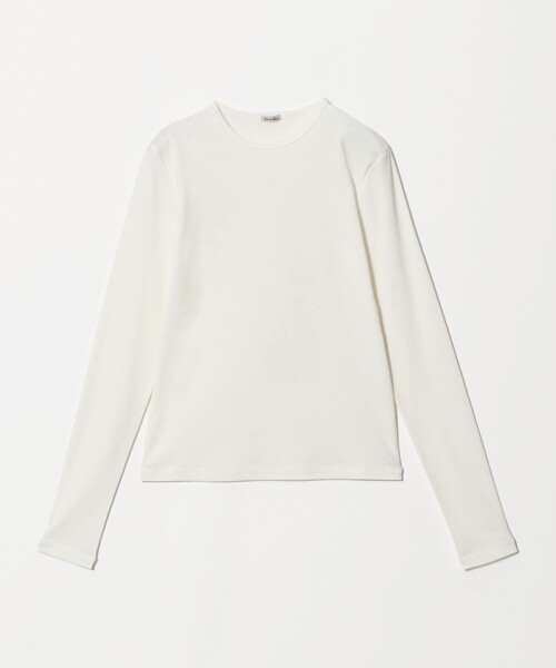 Steven Alan(スティーブンアラン)の「<Steven Alan>コットン フライス ロングスリーブ プルオーバー(Tシャツ/カットソー・レディース・ライム/ブラウン系/オフホワイト/レッド/ブラック・FREE)」の2枚目の写真