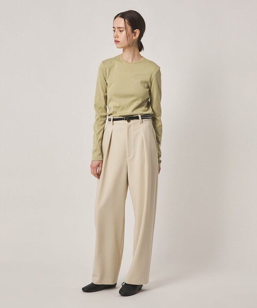 Steven Alan(スティーブンアラン)の「<Steven Alan>コットン フライス ロングスリーブ プルオーバー(Tシャツ/カットソー・レディース・ライム/ブラウン系/オフホワイト/レッド/ブラック・FREE)」の7枚目の写真