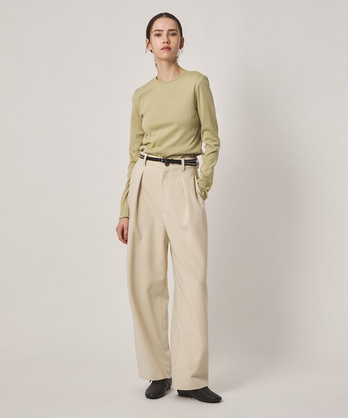 Steven Alan(スティーブンアラン)の「<Steven Alan>コットン フライス ロングスリーブ プルオーバー(Tシャツ/カットソー・レディース・ライム/ブラウン系/オフホワイト/レッド/ブラック・FREE)」の8枚目の写真