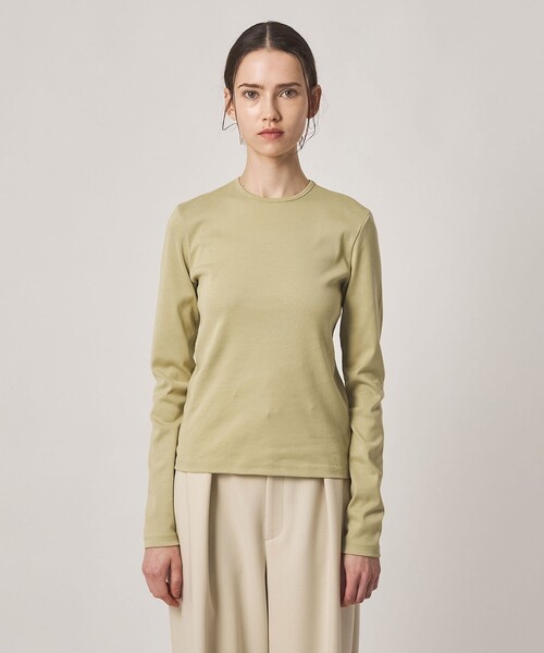 Steven Alan(スティーブンアラン)の「<Steven Alan>コットン フライス ロングスリーブ プルオーバー(Tシャツ/カットソー・レディース・ライム/ブラウン系/オフホワイト/レッド/ブラック・FREE)」の11枚目の写真