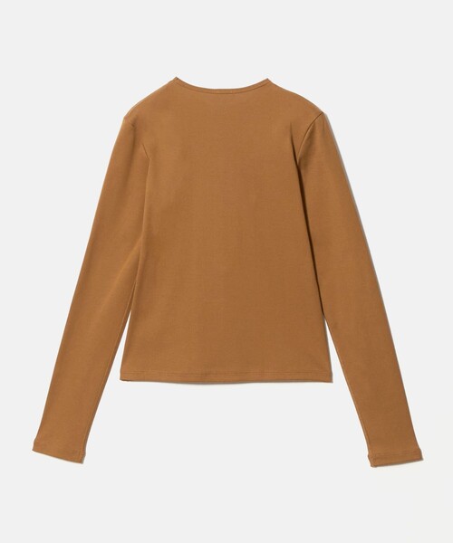 Steven Alan(スティーブンアラン)の「<Steven Alan>コットン フライス ロングスリーブ プルオーバー(Tシャツ/カットソー・レディース・ライム/ブラウン系/オフホワイト/レッド/ブラック・FREE)」の14枚目の写真