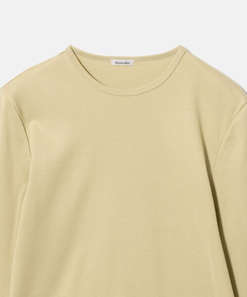 Steven Alan(スティーブンアラン)の「<Steven Alan>コットン フライス ロングスリーブ プルオーバー(Tシャツ/カットソー・レディース・ライム/ブラウン系/オフホワイト/レッド/ブラック・FREE)」の22枚目の写真