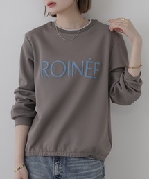BRODIAEA ワッフルサガラロゴ刺繍プルオーバー 長袖