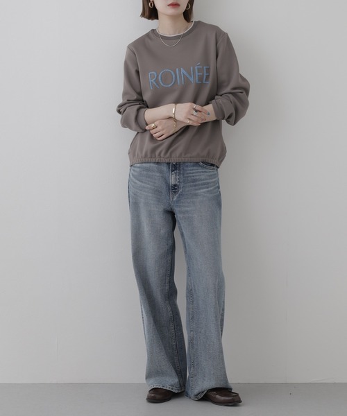 BRODIAEA（ブローディア）の「BRODIAEA ワッフルサガラロゴ刺繍プルオーバー 長袖（Tシャツ/カットソー・レディース・ブラック/ブルー/グレー・40）」の19枚目の写真