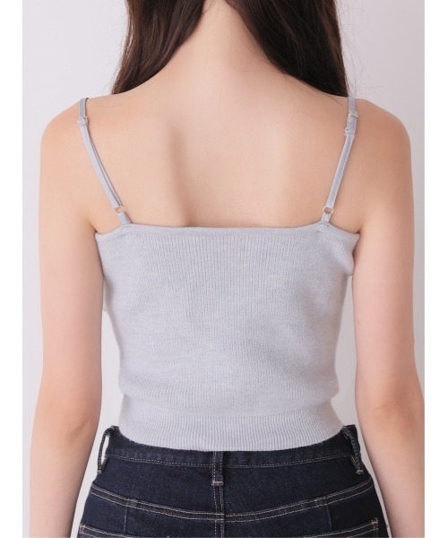 M me eme（エムミーエメ）の「Lace frill peplum knit three piece tops(eme10634)（ニット/セーター・レディース・ピンク/アイボリー/ブルー・FREE）」の20枚目の写真