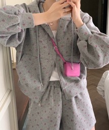 AMAJI（アマジ）の「フード付き スウェット ハーフパンツ セットアップ（セットアップ）」