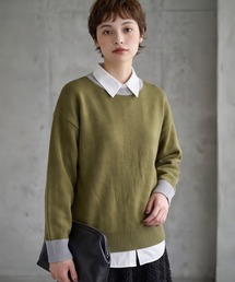 Sew loop（ソーループ）の「配色プルオーバーニット（ニット/セーター）」