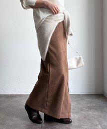 【WEB限定】アシメスエードポンチスカート