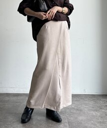 【WEB限定】アシメスエードポンチスカート