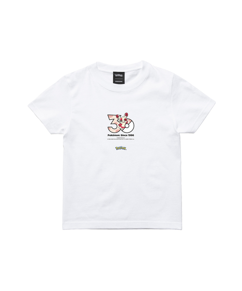 ZOZOSPOT(ゾゾスポット)の「Pokemon 30th Anniversary 1025 T-shirt 「パッチール」(Tシャツ/カットソー・レディース・ホワイト・SMALL/MEDIUM/LARGE/X-LARGE/XX-LARGE/XXX-LARGE/100cm/110cm/120cm/130cm/140cm/150cm/160cm)」の2枚目の写真