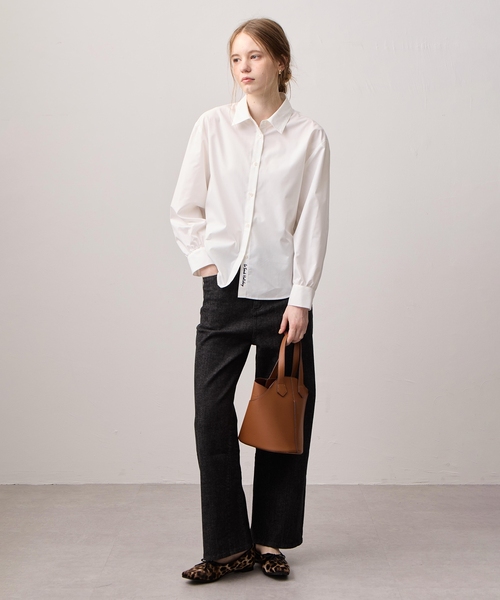 LE SOUK HOLIDAY(ルスークホリデー)の「レギュラーカラーストレッチベーシックシャツ(シャツ/ブラウス・レディース・オフホワイト/サックスブルー・M/L)」の20枚目の写真
