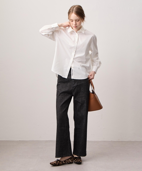 LE SOUK HOLIDAY(ルスークホリデー)の「レギュラーカラーストレッチベーシックシャツ(シャツ/ブラウス・レディース・オフホワイト/サックスブルー・M/L)」の22枚目の写真