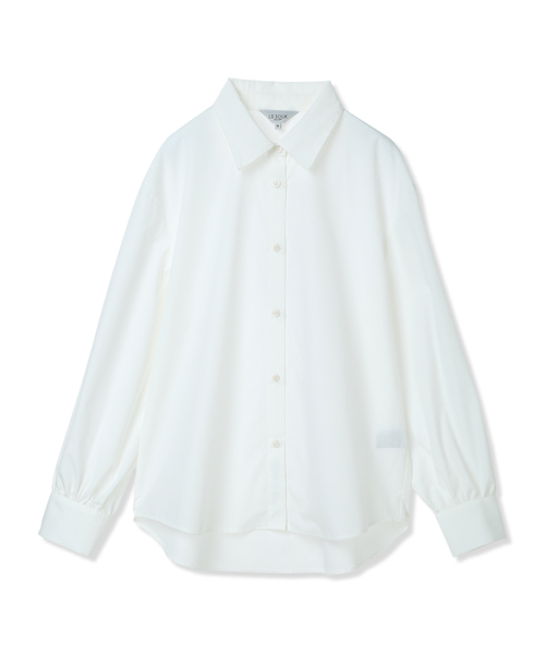 LE SOUK HOLIDAY(ルスークホリデー)の「レギュラーカラーストレッチベーシックシャツ(シャツ/ブラウス・レディース・オフホワイト/サックスブルー・M/L)」の8枚目の写真