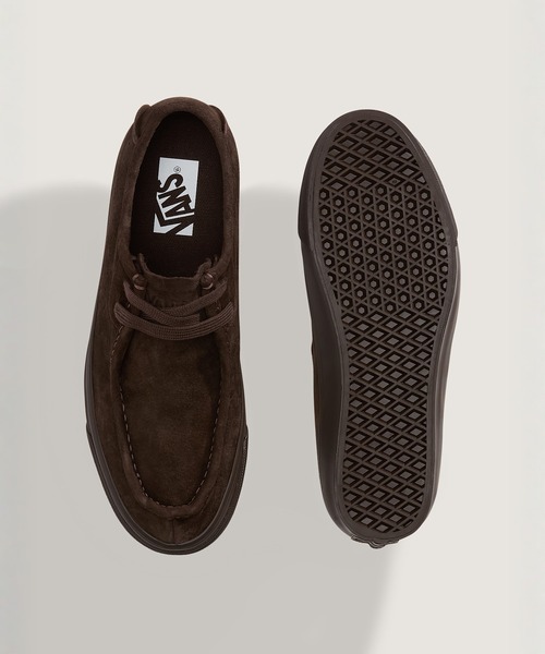VANS（バンズ）の「VANS PREMIUM SF モック ロー / LX Carver Low DARK BROWN VN000Z3XDRB1（モカシン/デッキシューズ・メンズ・ダークブラウン・7.5/8.5/8/11.5/11/10.5/10/9.5/9/12）」の3枚目の写真