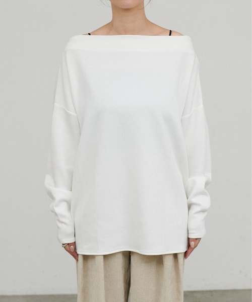 LARUTA(ラルータ)の「【LARUTA】ドレープカットプルオーバー(Tシャツ/カットソー・レディース・チャコールグレー/ダークブラウン/オフホワイト・FREE)」の19枚目の写真