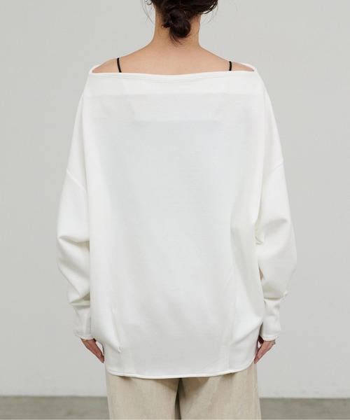 LARUTA(ラルータ)の「【LARUTA】ドレープカットプルオーバー(Tシャツ/カットソー・レディース・チャコールグレー/ダークブラウン/オフホワイト・FREE)」の21枚目の写真