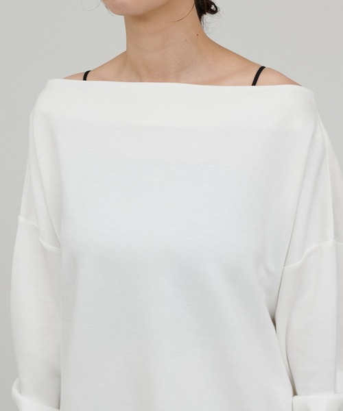LARUTA(ラルータ)の「【LARUTA】ドレープカットプルオーバー(Tシャツ/カットソー・レディース・チャコールグレー/ダークブラウン/オフホワイト・FREE)」の22枚目の写真