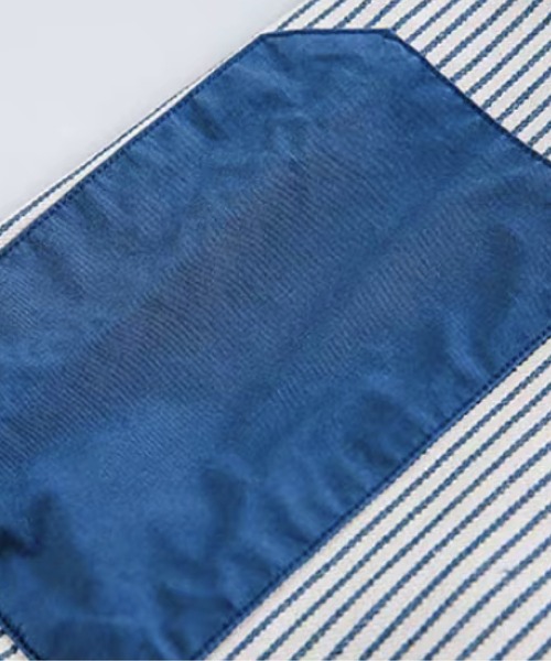 U:UME(ユーム)の「Vertical Stripe Contrast Patch Pocket Shirt(シャツ/ブラウス・メンズ・ブルー・MEDIUM/XX-LARGE/X-LARGE/LARGE)」の5枚目の写真
