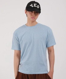 スラブラウンド半袖Tシャツ_ソラ